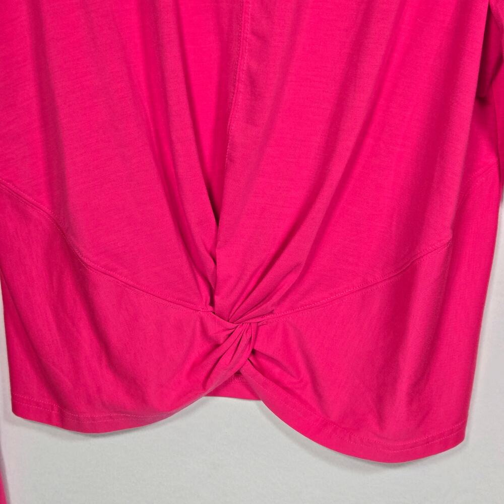 Athleta Essence Pink Twist Top. Size Large. - Picture 5 of 8